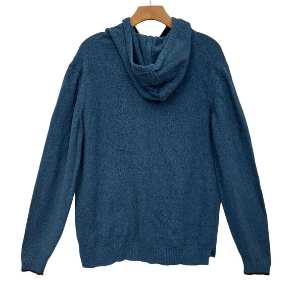 Rodd & Gunn Knit Kingsley Park Pullover Hoodie Mens Large Blue Cotton Soft - Picture 3 of 10